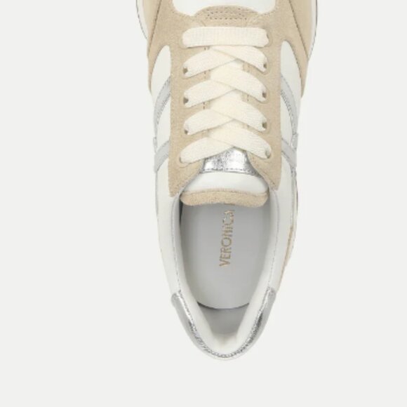 Veronica Beard *like new* Valentia Sneaker Coconut and Silver - Picture 4 of 8